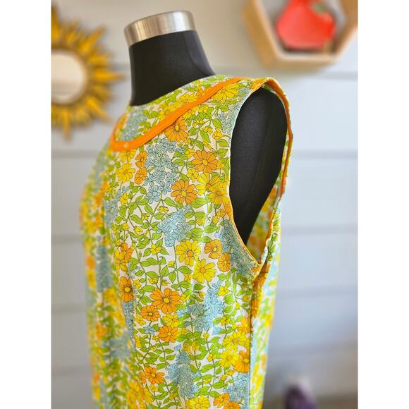 Psychedelic & Groovy 70's Mod Floral Playsuit/Jumper L - Picture 4 of 6
